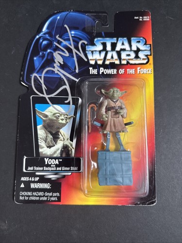 STAR WARS JEDI MASTER YODA ACTION FIGURE FRANK OZ SIGNED Mint Auto Jsa Loa New - Picture 2 of 12