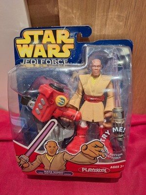 STAR WARS MOC MACE WINDU Jedi grappling hook PLAYSKOOL NEU OVP selten