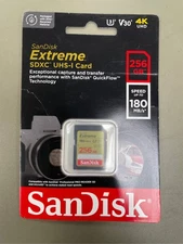 SanDisk Extreme - Flash memory card - 256 GB - Video Class V30 / UHS-I U3 / Clas