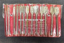 Vintage IRWIN SPEEDBOR  88  Spade Wood Bits S...
