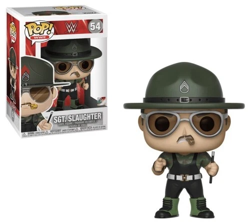 Funko Pop! WWE Sgt. Slaughter #54 Vinyl Figure Vaulted 2018 w/ Protector
