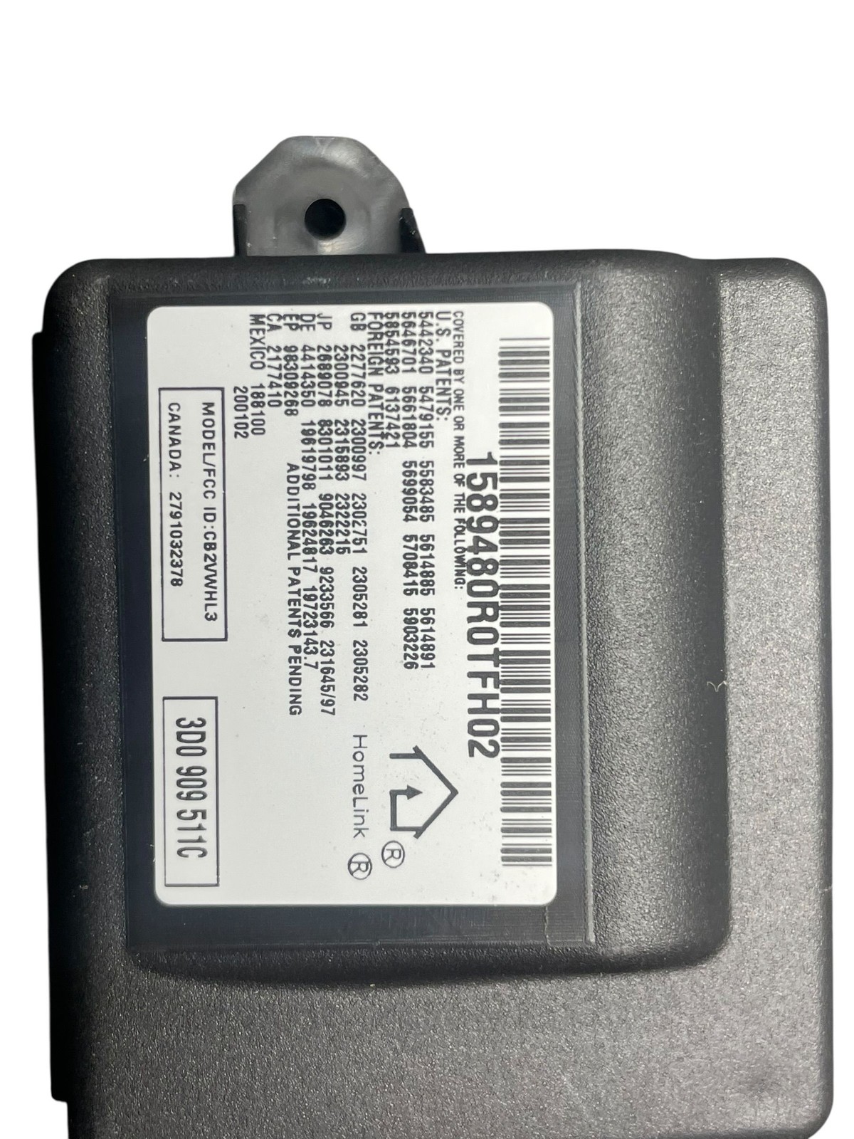 2013-2019 BENTLEY FLYING SPUR 4W 223B HOMELINK GARAGE OPENER CONTROL MODULE UNIT