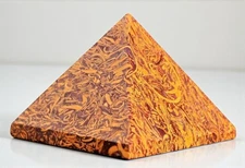Large Calligraphy Jasper Crystal Pyramid Healing Crystal Home Office Decorative