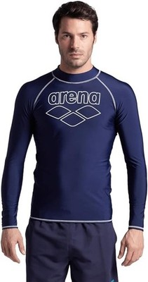 Arena Herren Langarm Shirt Bekleidung Vest LS Graphic Rash Guard Sport Fitness