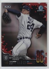 2019 Bowman Scouts' Top 100 Red Refractor 4/5 Franklin Perez #BTP-86 13iq