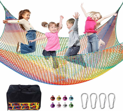 Climbing Net for Kids - 14.8FT X 9.9FT Double Layers Heavy Duty Playground Safet
