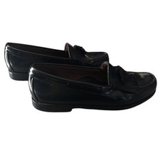 G.H. Bass Co. Weejuns Layton Black Leather Kiltie Tassel Loafers Men's 11