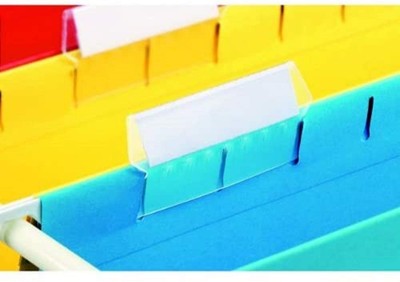 Esselte Pendaflex Plastik-Reiter für Hängemappen 25 Stück transparent Packung mi