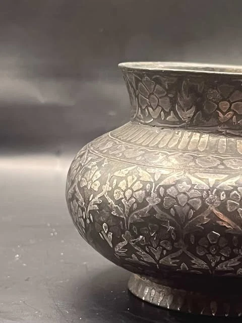 Jarra antigua mogol de plata rara del siglo XVII al XVIII Foto 4 de 4