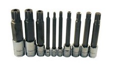 ATD Tools 13781 Extra Long Triple Square Spline Bit Socket Set, 10 pc.