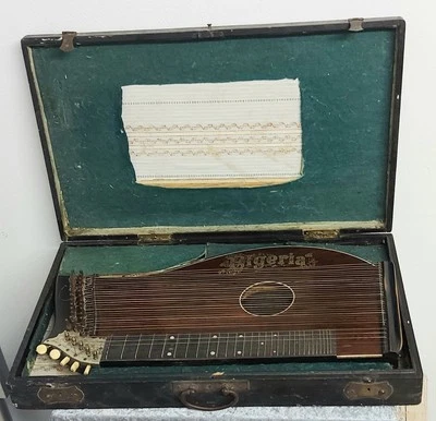Alte antike Zither Musikinstrument - Bild 1 von 4