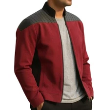 Star Trek Next Generation Captain Picard Wool Jacket Inspired Patrick Stewart