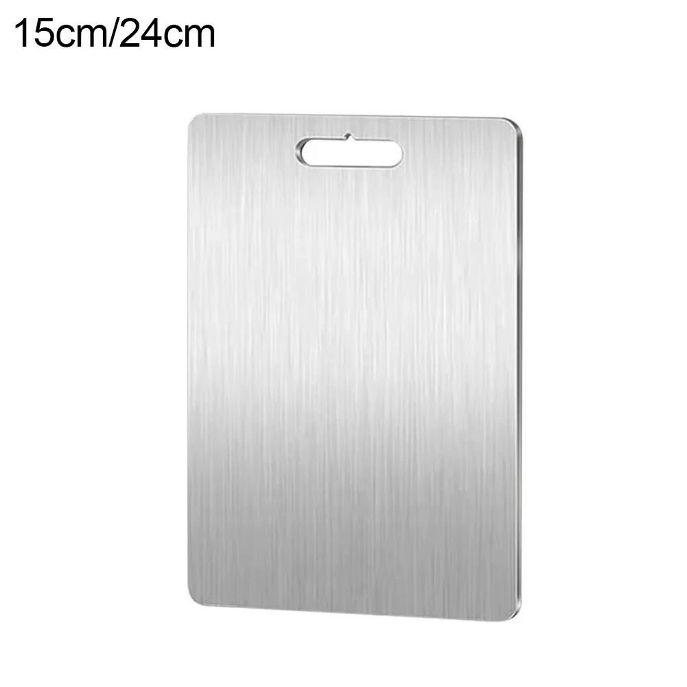 Set 3 Taglieri In Acciaio Inox: Multiuso, Portatili E Facili Da Pulire Per Cucina E Campeggio - 2