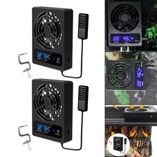 Reptile Ventilation Fan Thermometer and Humidity Gauge for Reptile Enclosure