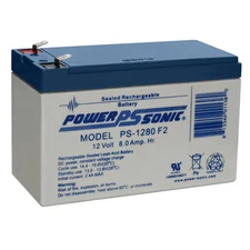 Power-Sonic 12V 8AH F2 SLA Replacement Battery for Sigmas SP12-7.5HR SP 12-7.5HR