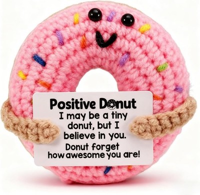 Emotional Support Kuscheltier Pocket Hug Donut Positive kartoffel Cute Crochet