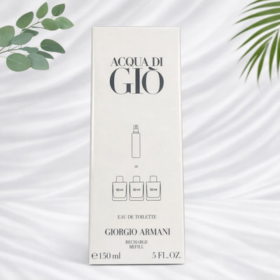 Giorgio Armani Acqua Di Gio EDT 5.0 oz REFILL Men's Cologne New Authentic