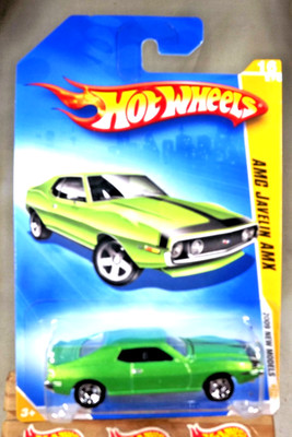 2009 Hot Wheels #16 New Models 16/42 AMC JAVELIN AMX Green Variant w/Chrome 5Sp