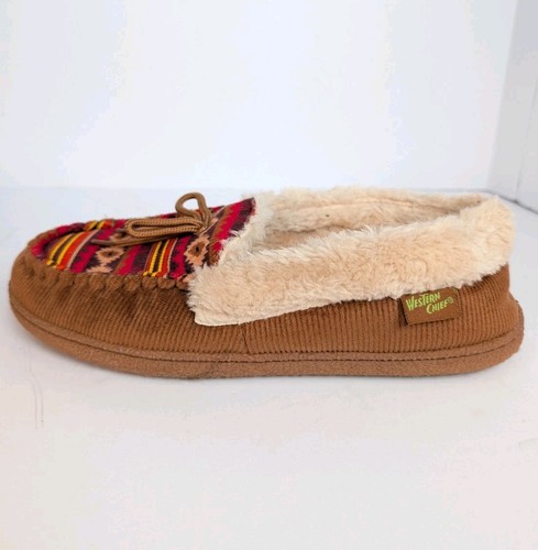 Western Chief Chestnut Elaine Moccasins Easy Slip Slipper Women's 8