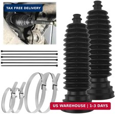 2PCS Thick Silicone Car Inner Tie Rod Boot Upgrade Large Caliber,Cuttable Car Ra