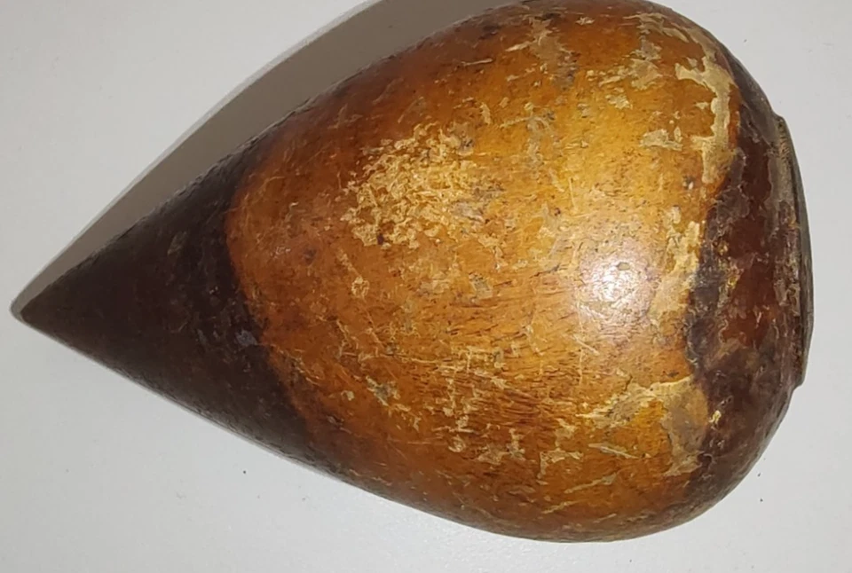 3 Antique Wooden Plumbers Turn Pins, Tool Tampion - Image 4 of 4