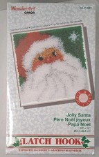 Wonder Art By Caron Jolly Santa Latch Hook Kit 12 X 12 New In Sealed Box