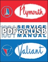 1964 Plymouth Usb Werkstatthandbuch Valiant Fury Belvedere
