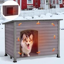 Large Insulated Dog House for Winter Outdoor Dog Kennel