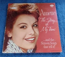 Annette The Story of My Teens LP 1962 Buena Vista Gatefold Booklet Tall Paul