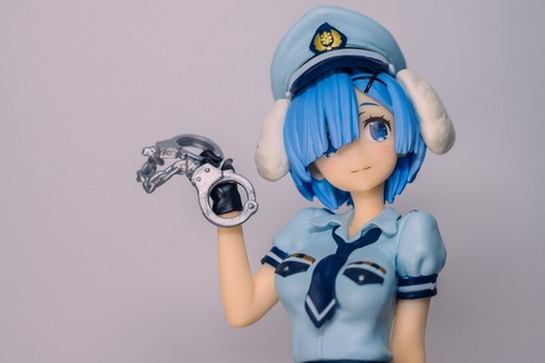 FuRyu Re:Zero Fideos Tapón Figura Rem Perro Policía Disfraz ver. Japón importación - Imagen 3 de 5