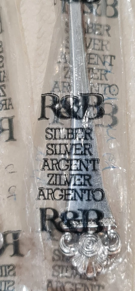 正品 Robbe and Berking 纯银普通桶叉全新五件 — 第 4/4 张图片