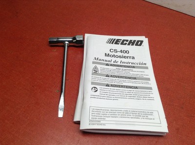 NEW ECHO CS-400 CS 400 CHAINSAW OWNERS MANUAL & TOOL | eBay