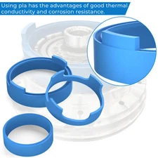 For Ford 10R80 Transmission Piston Compressor Tool Kit Blue 3PCS 10R80 Ring Tool