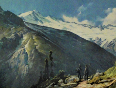 Leykam (19.),Graz & Wien Farb-Litho um 1890: HOCHALPENSPITZE IM MALTATHAL
