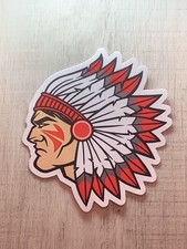 Indian Chief Warrior Sticker Native American Aztec Car Bumper Vinyl Decal