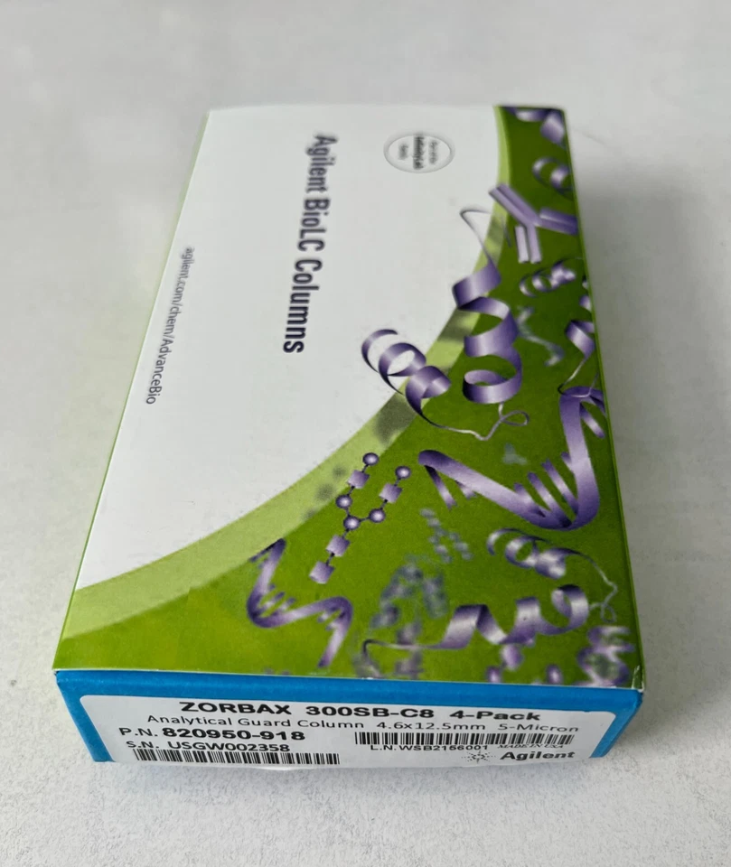 Pacote com 4 colunas de proteção Agilent 820950-918 Zorbax 300SB-C8 - Imagem 2 de 2