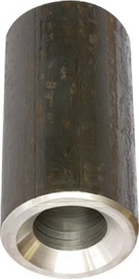 Weld-in bushing for large bale tines with thread M28
