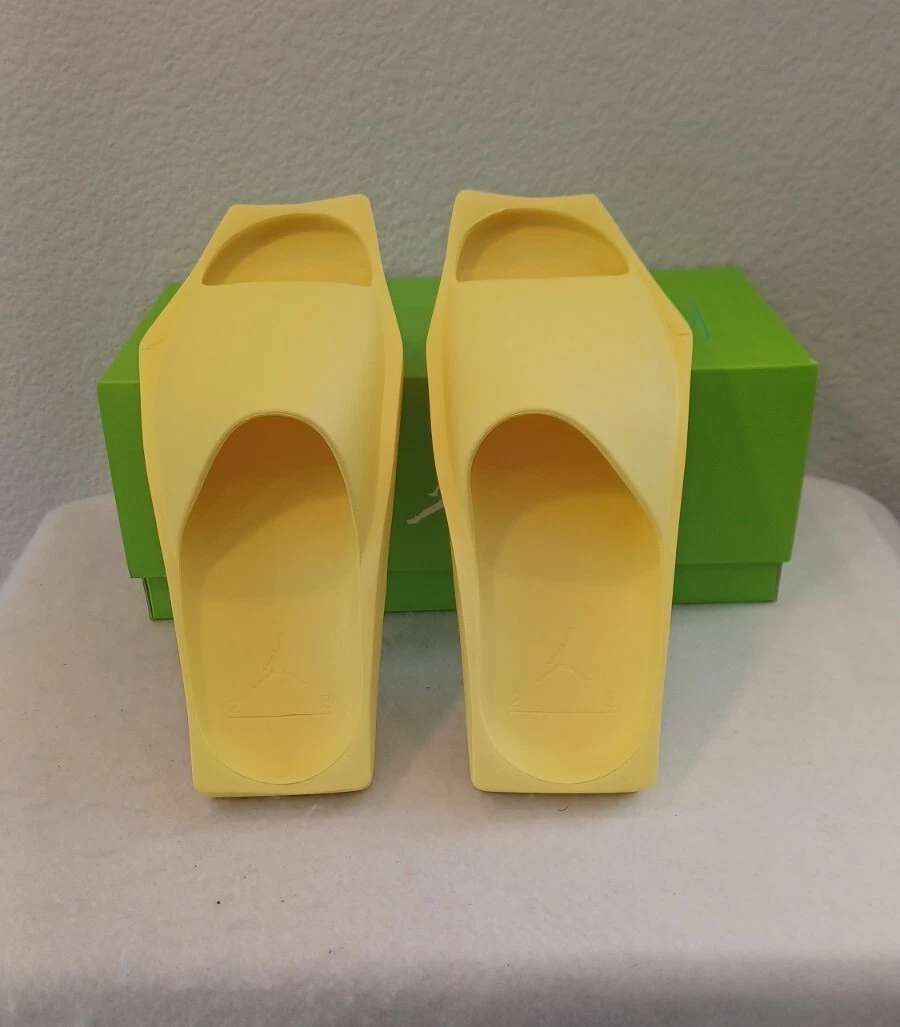 Nuovo sandalo casual Nike Jordan Hex Slide ~ giallo (DQ8992 701) donna 6
