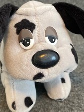 VTG Tonka Pound Puppies Gray Black Spots Puppy Dog Plush Stuffed Animal Korean