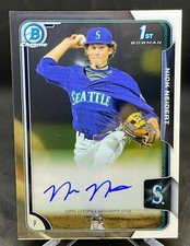 Nick Neidert 2015 1st Bowman Chrome Rookie On Card Auto Mariners Autograph NICE