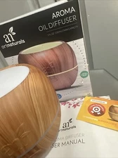Art Naturals Blonde Faux Woodgrain Aroma Oil Diffuser NWT