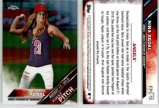 Nina Agdal 2016 Topps Chrome First Pitch FPC-15 Angels Model