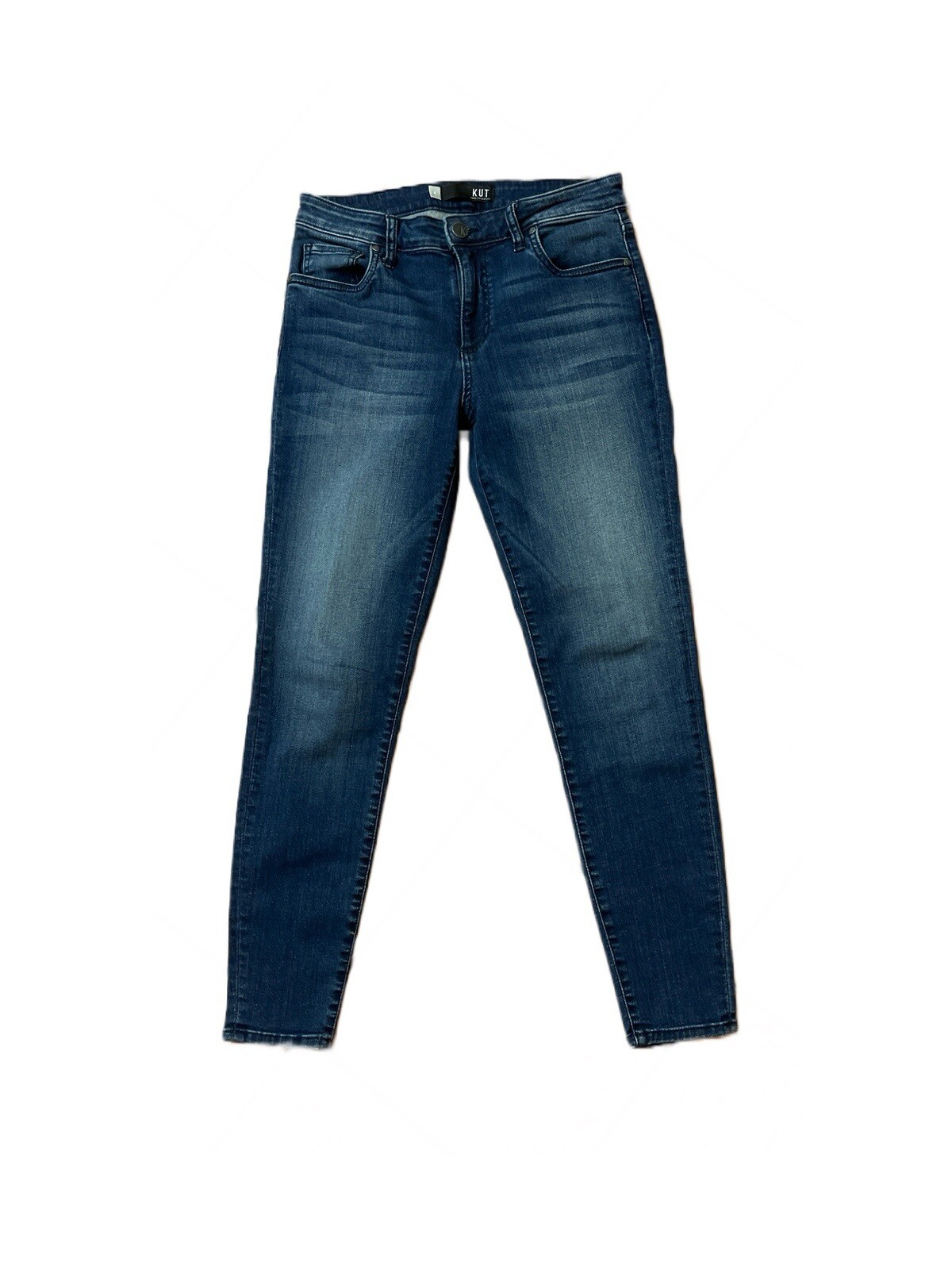 Kut From The Kloth Size 4 Dark Wash Skinny Leg Jeans Donna High Rise Ankle