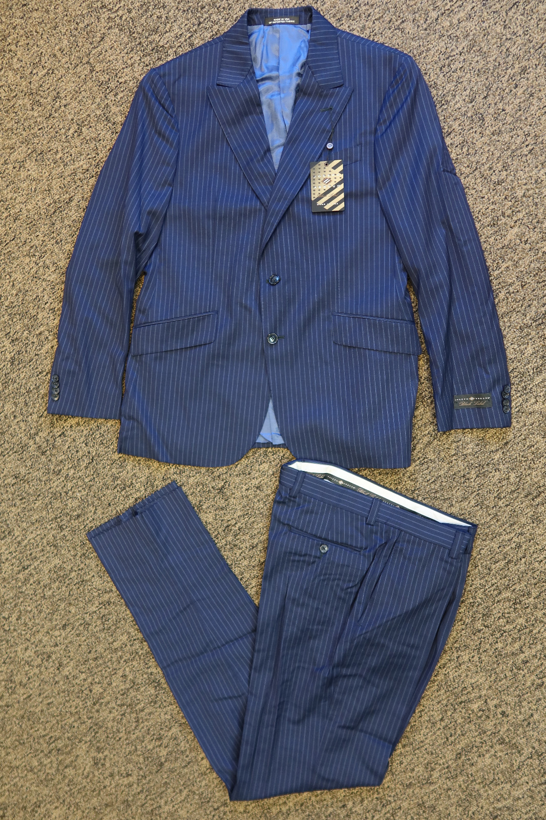 New Joseph Abboud Men's 2-Piece Modern Fit Wool Suit  - 40R 