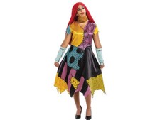 Womens The Nightmare Before Christmas Sally Halloween Costume Dress Tim Burton