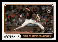 Cole Waites RC 2023 Topps Heritage #258 Rookie Giants Centered Mint