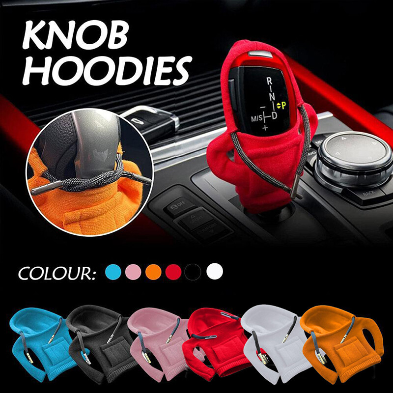Auto Car Gear Shift Knob Cover Funny Hoodie Sweatshirt Knob Gear Stick