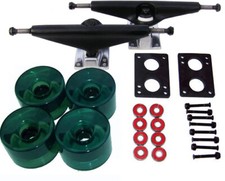 LONGBOARD Skateboard 8.75 in BLACK TRUCKS 76m...
