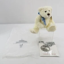 Dakin Baby Bears Dean 6" Plush Space Needle Ornament 2001 Pewter Souvenirs