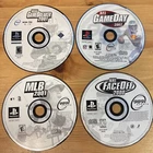 LOT OF 4 PS1 SPORTS: NCAA GameBreaker 2001, GameDay 2002, MLB 2001, FaceOff 2000